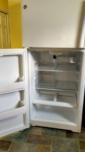 a cleaned refrigerator