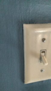 close up of clean switchplate